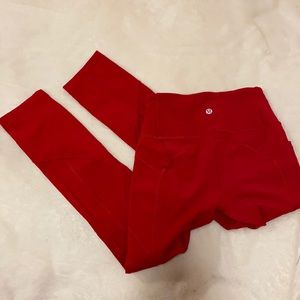 NEW Lululemon Red Leggings